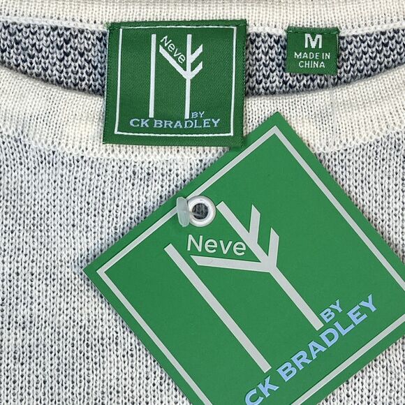 NWT Neve by CK Bradley Wool Sweater Off White Antlers Holiday Women’s Medium - Picture 4 of 6